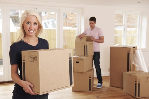 Removal team helping with a residential move in Merton