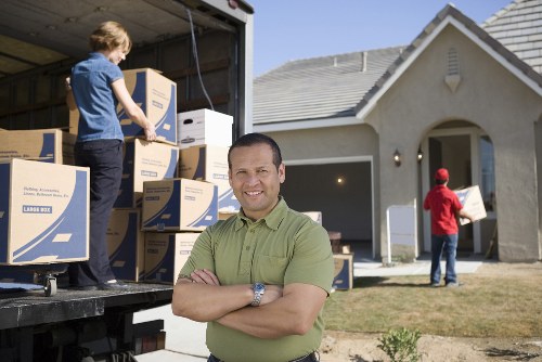 Removal van service helping a move in Merton