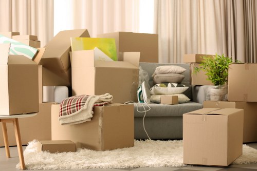 Secure removal van transport for a move in Merton