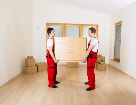 Risk assessment being carried out before a Removal Van Merton move